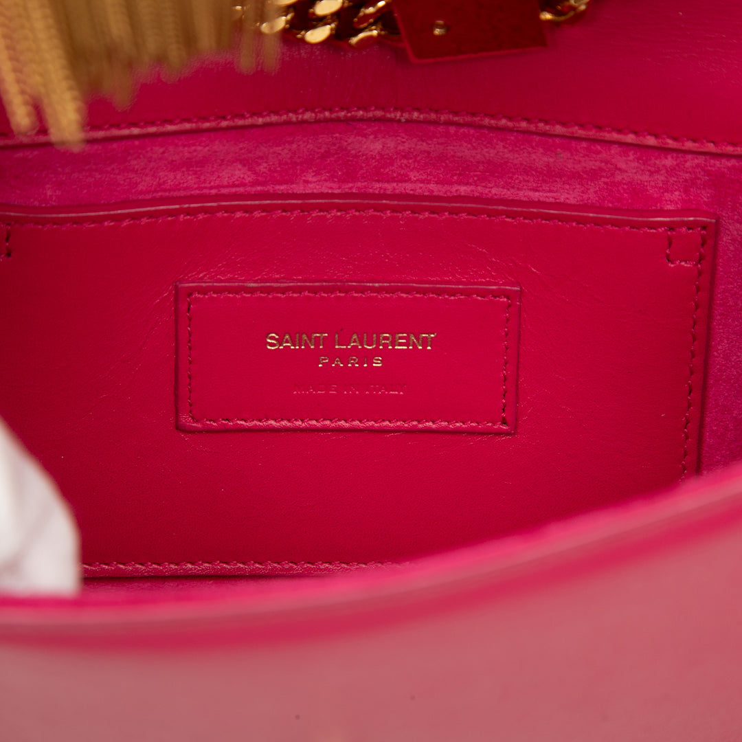 Kate Pompon Sac Petit Cuir de veau lisse Rose