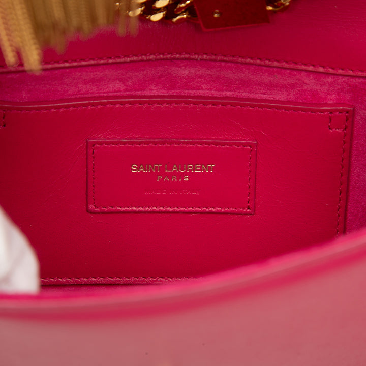 Kate Pompon Sac Petit Cuir de veau lisse Rose