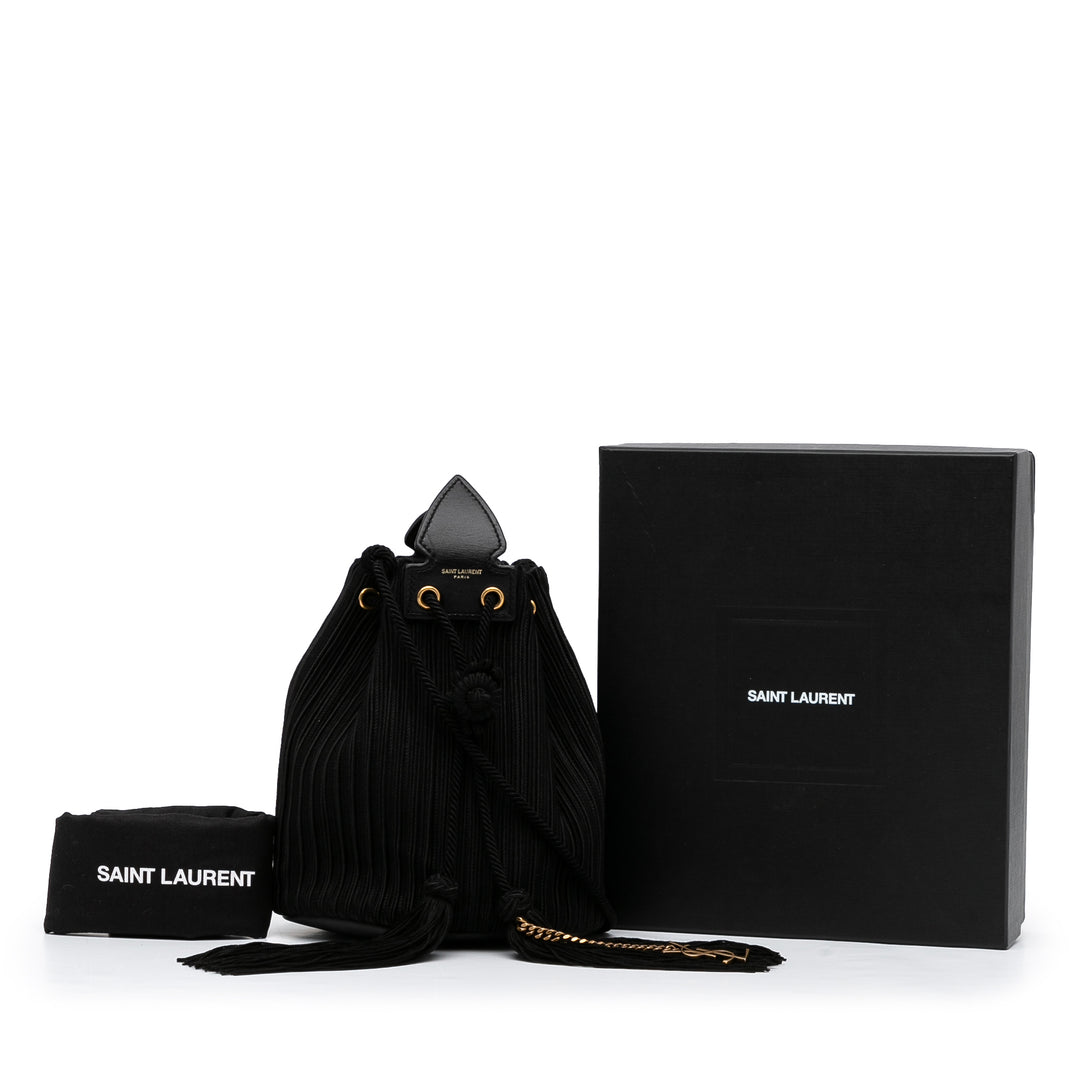 Saint Laurent Anja Bucket Bag Black - GABY PARIS