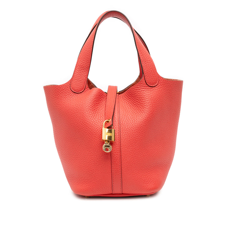 Hermès Clemence Picotin Lock 18 Rouge