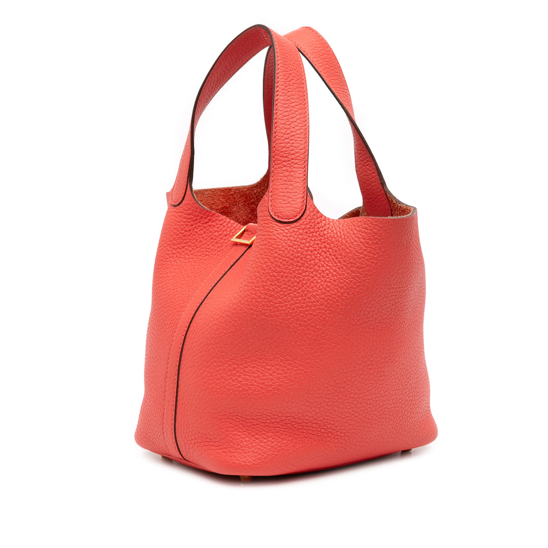 Hermès Clemence Picotin Lock 18 Rouge