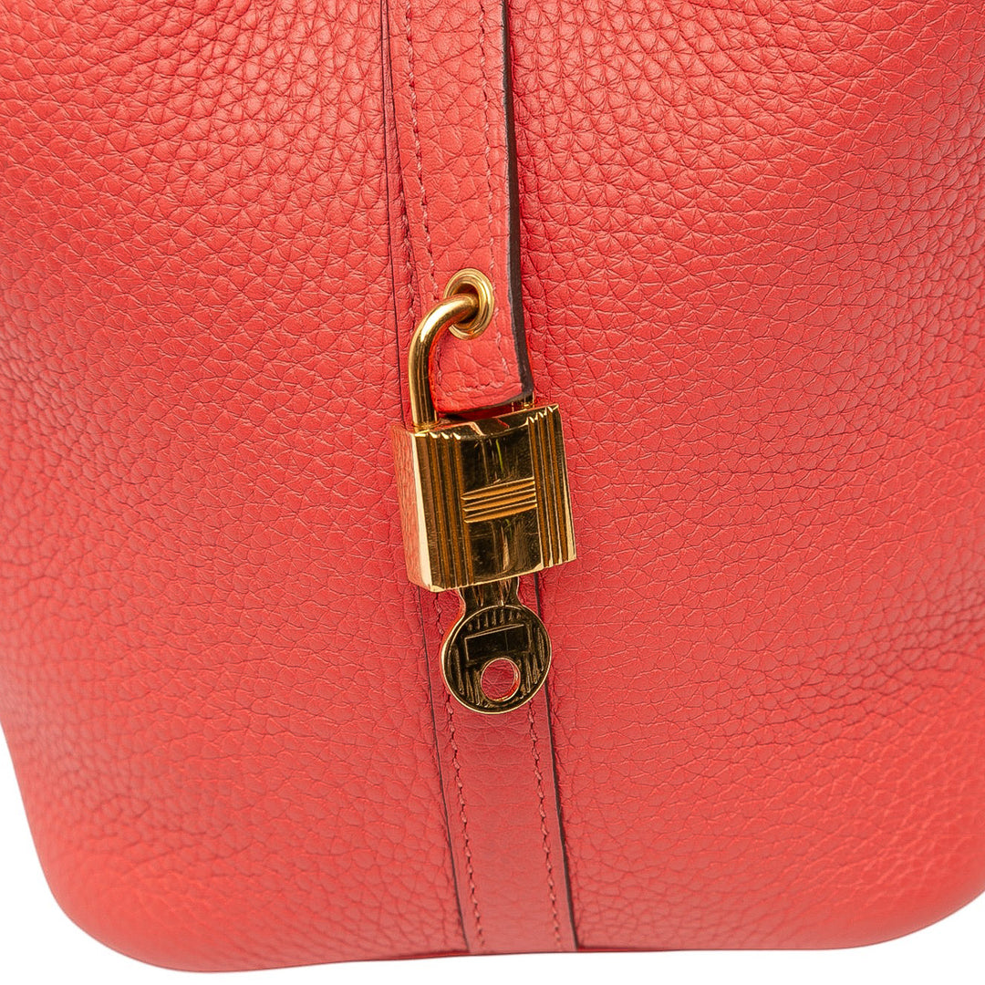 Hermès Clemence Picotin Lock 18 Rouge