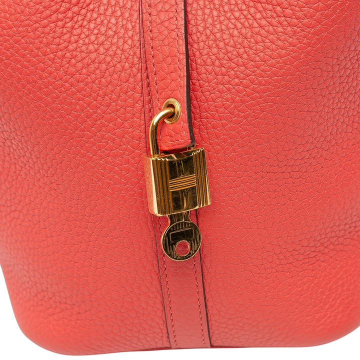 Hermès Clemence Picotin Lock 18 Rouge