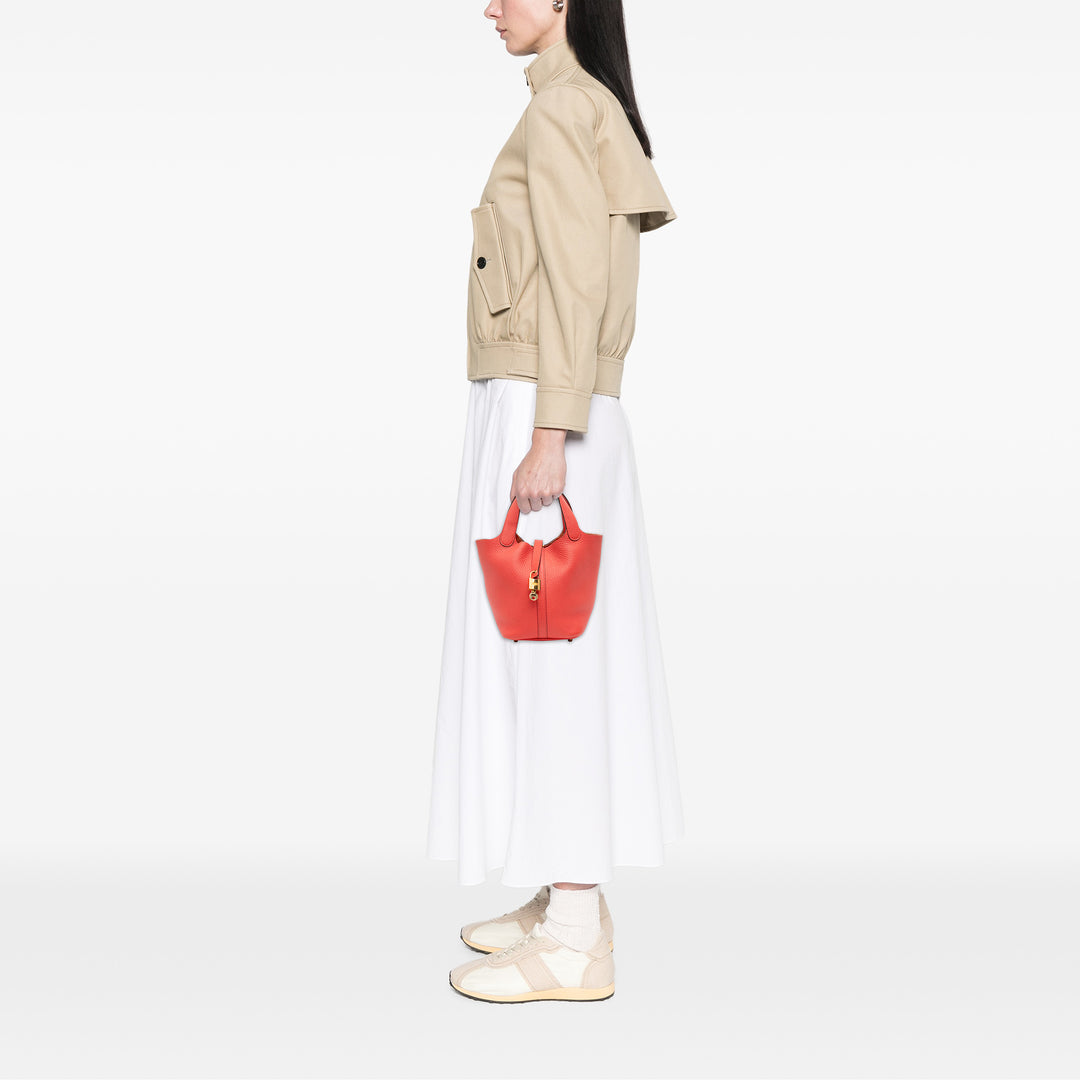 Hermès Clemence Picotin Lock 18 Rouge