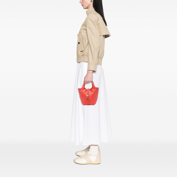 Hermès Clemence Picotin Lock 18 Rouge