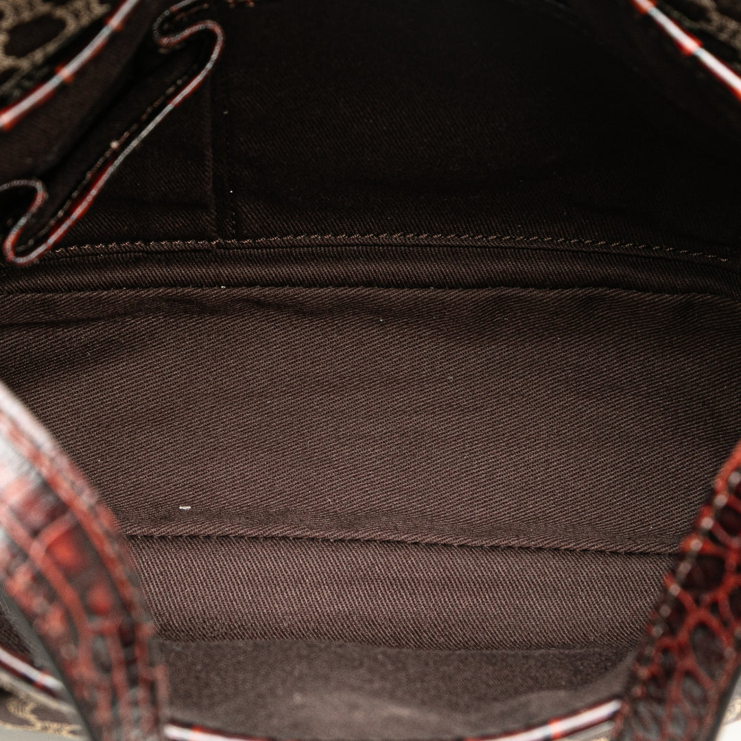 Celine Macadam Toile Sac bandoulière Marron – GABY PARIS Authentique