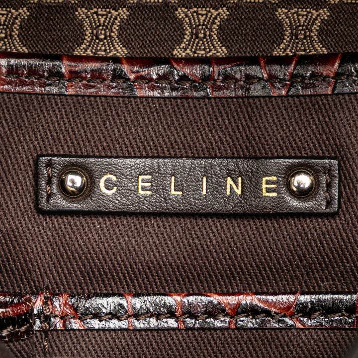 Celine Macadam Toile Sac bandoulière Marron – GABY PARIS Authentique