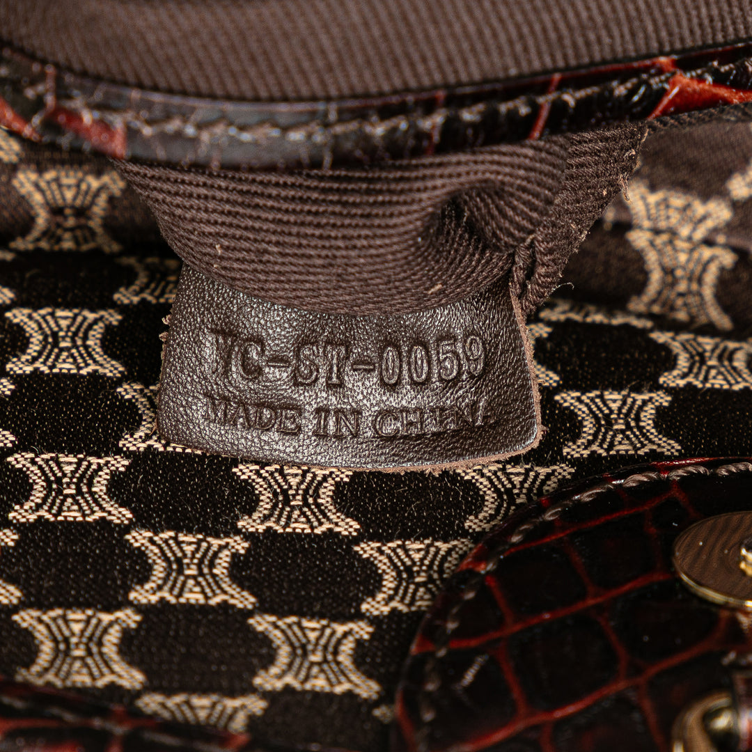 Celine Macadam Toile Sac bandoulière Marron – GABY PARIS Authentique