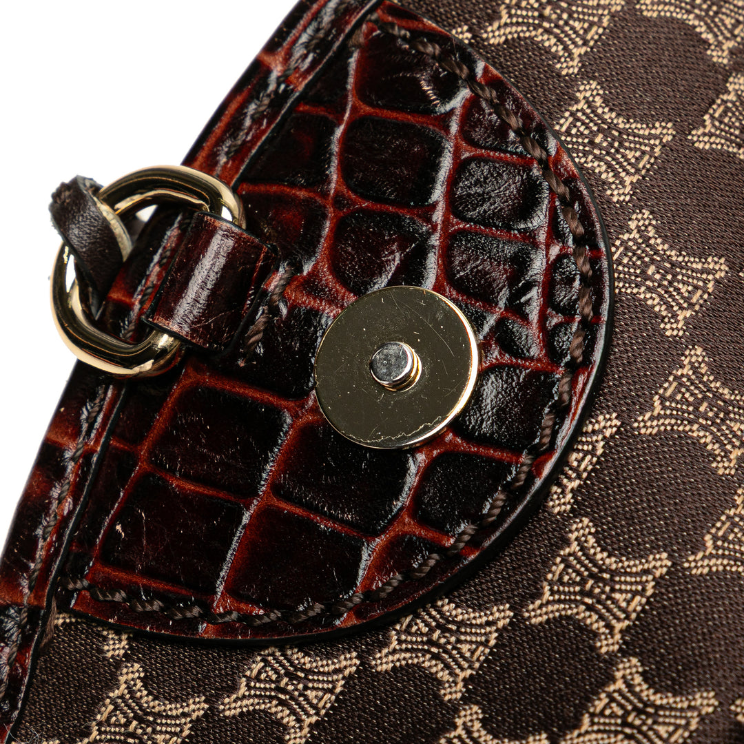 Celine Macadam Toile Sac bandoulière Marron – GABY PARIS Authentique