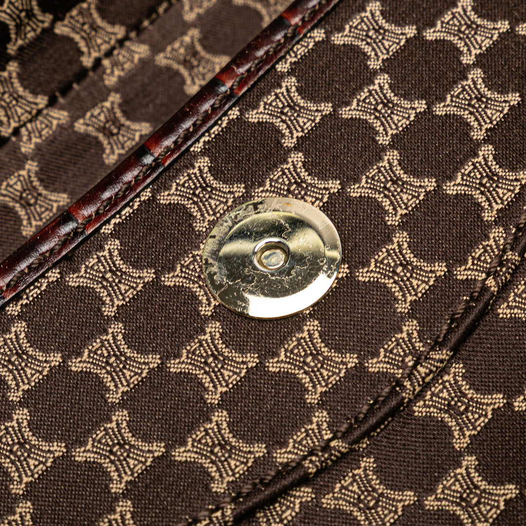 Celine Macadam Toile Sac bandoulière Marron – GABY PARIS Authentique