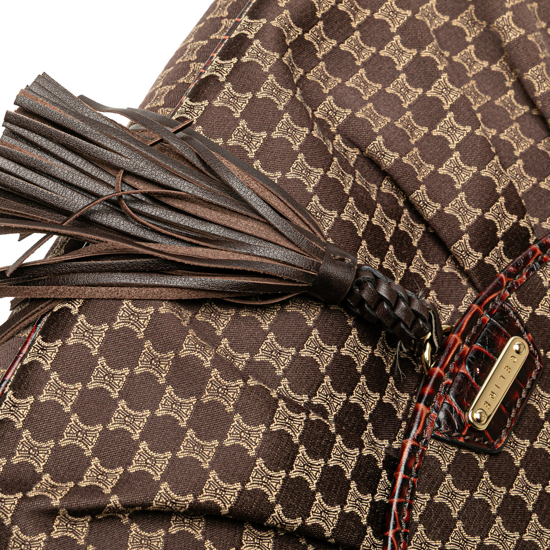 Celine Macadam Toile Sac bandoulière Marron – GABY PARIS Authentique