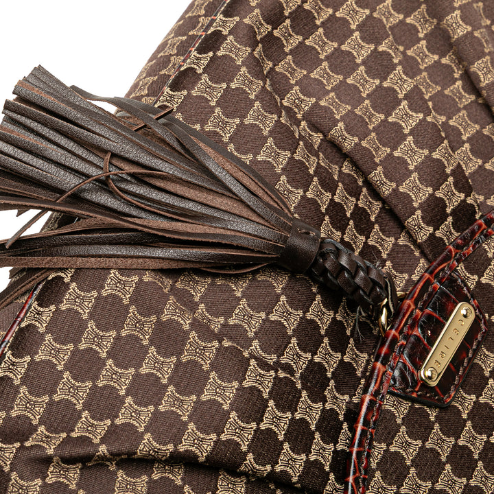 Celine Macadam Toile Sac bandoulière Marron – GABY PARIS Authentique