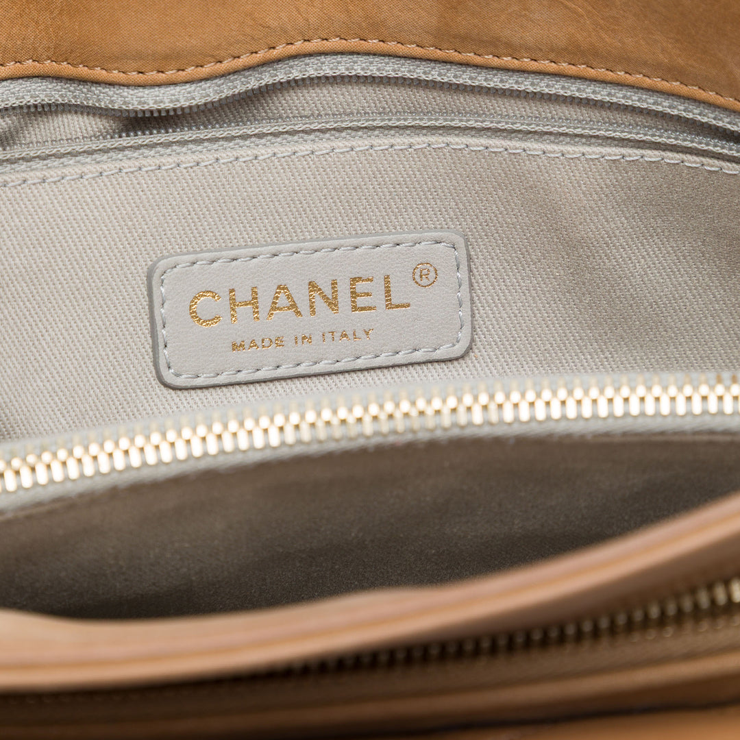 Chanel CC Matelassé Poche avant Sac Cuir d'agneau