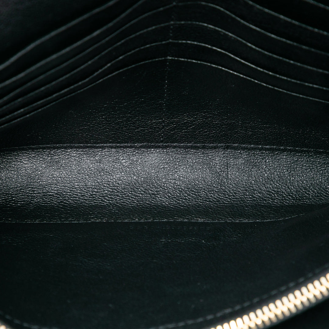 Saint Laurent Matelassé Diamond Cuir d’agneau Becky Wallet on Chain