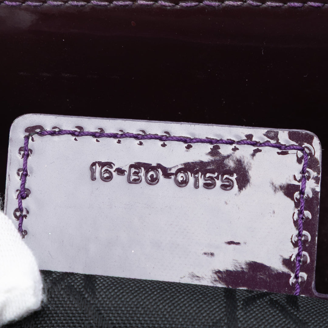 Dior Medium Cuir verni Cannage Lady Dior