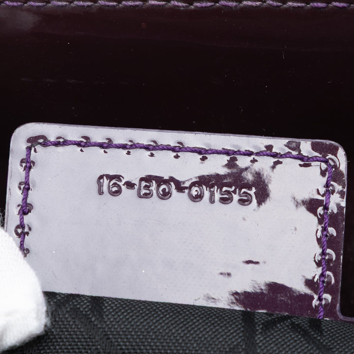 Dior Medium Cuir verni Cannage Lady Dior