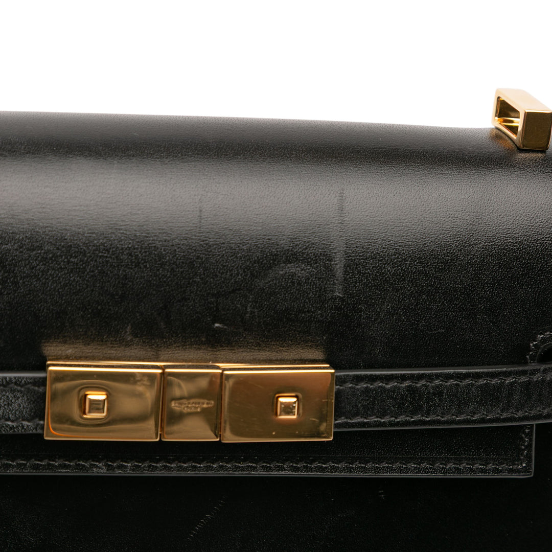 Saint Laurent Mini Box Cuir de veau Manhattan Sac bandoulière