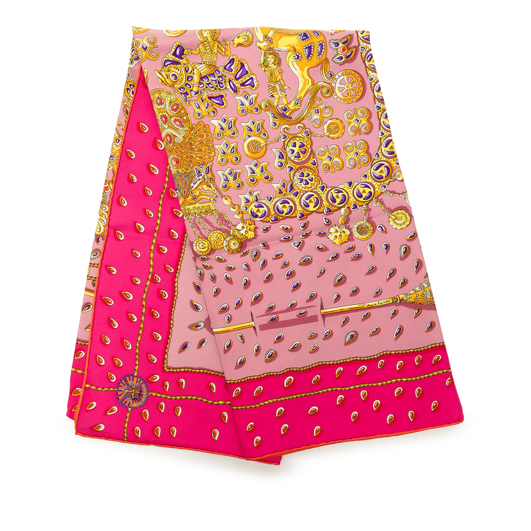 Hermès Carré Tresors Retrouves 90 Multi Multicolore – vue principale – GABY PARIS