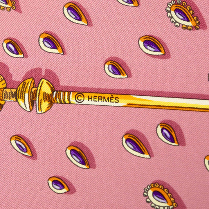 Hermès Carré Tresors Retrouves 90 Multi Multicolore – vue 6 – GABY PARIS