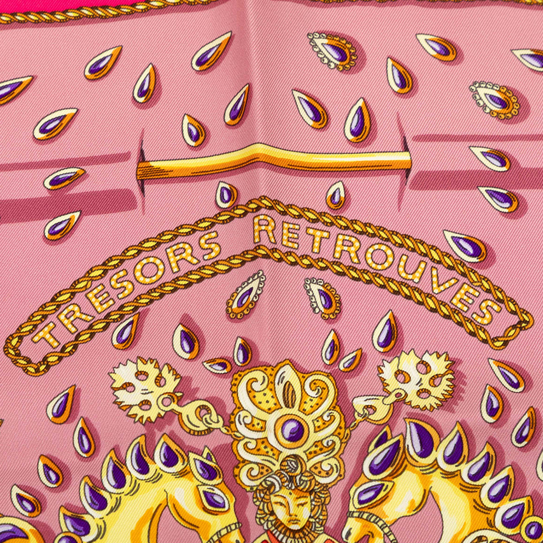 Hermès Carré Tresors Retrouves 90 Multi Multicolore – vue 7 – GABY PARIS