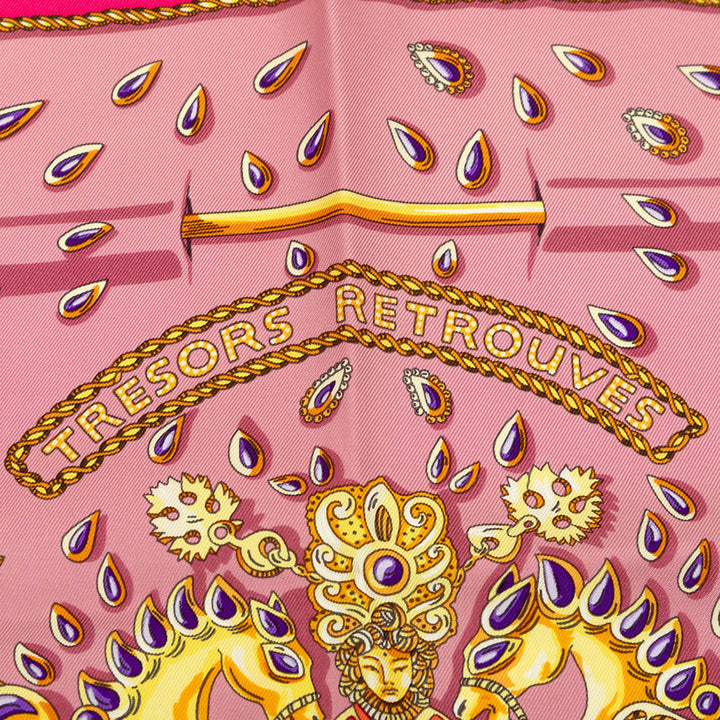 Hermès Carré Tresors Retrouves 90 Multi Multicolore – vue 7 – GABY PARIS
