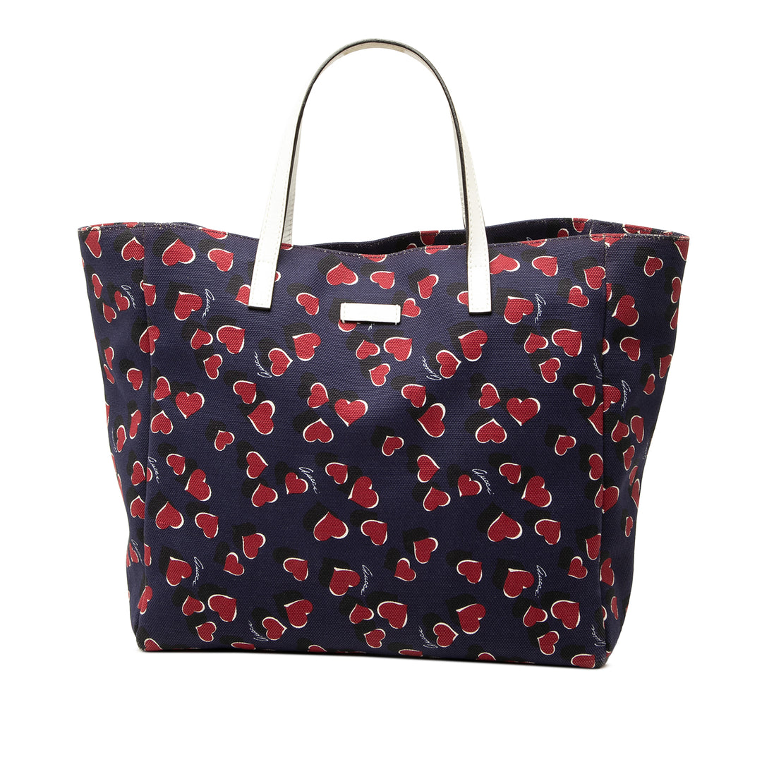 Gucci Cabas Heartbeat Bleu – vue principale – GABY PARIS