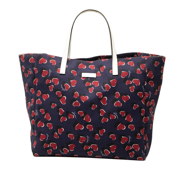 Gucci Cabas Heartbeat Bleu – vue principale – GABY PARIS