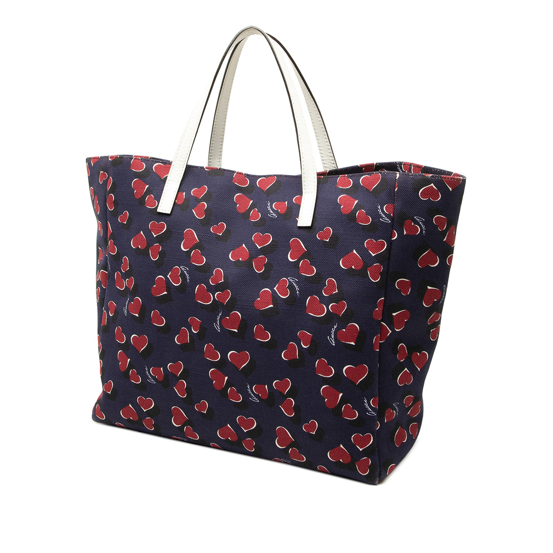 Gucci Cabas Heartbeat Bleu – vue 2 – GABY PARIS
