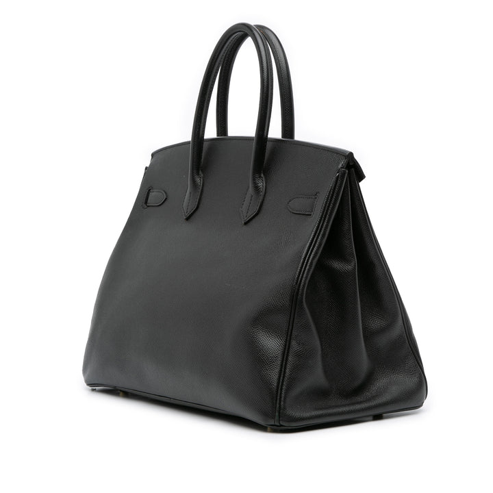 Hermès Epsom Birkin Retourne 35 Noir