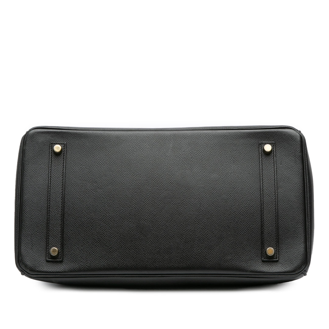 Hermès Epsom Birkin Retourne 35 Noir