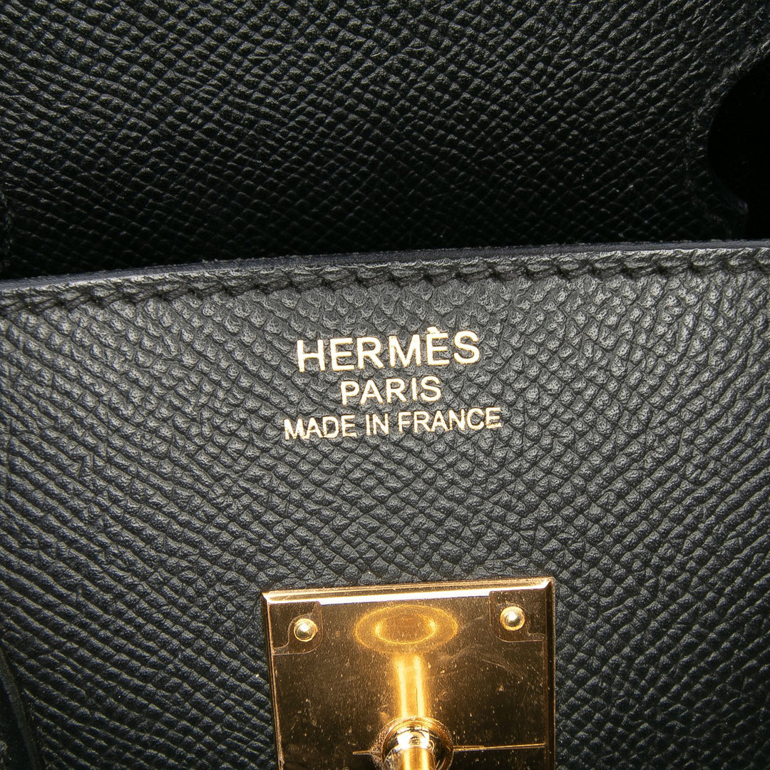 Hermès Epsom Birkin Retourne 35 Noir
