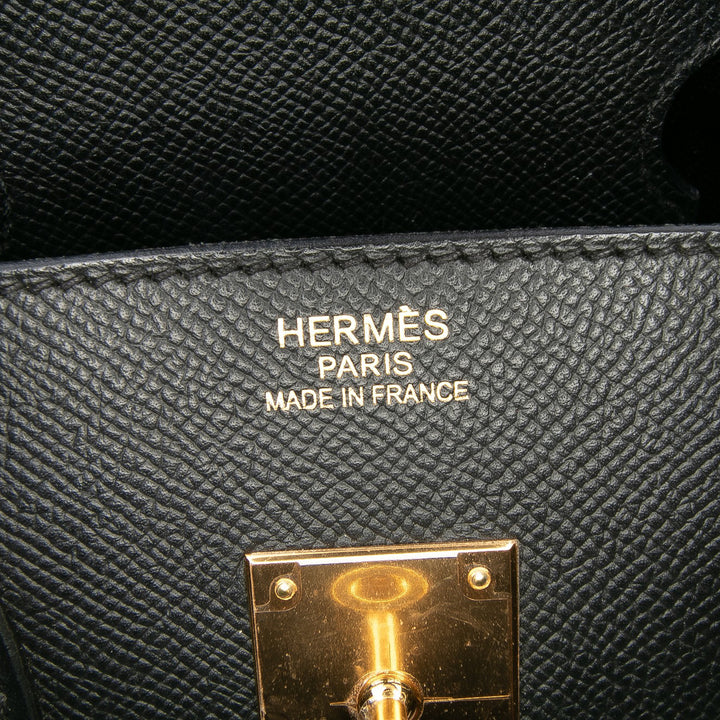 Hermès Epsom Birkin Retourne 35 Noir