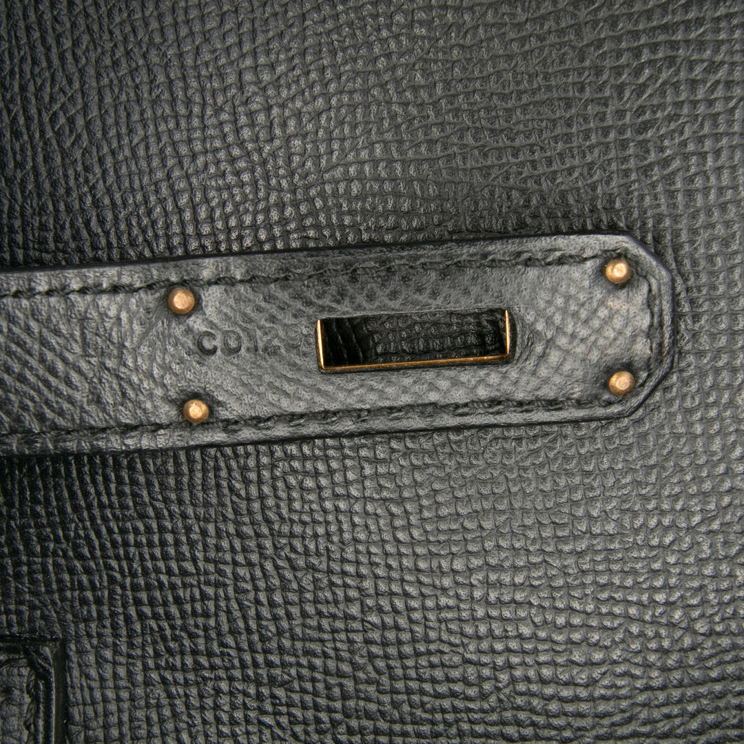 Hermès Epsom Birkin Retourne 35 Noir