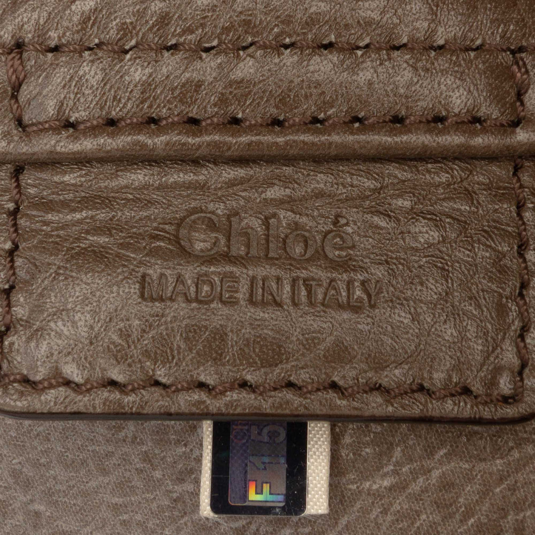 grainé Spin East West Cabas Cuir de veau grainé Gris