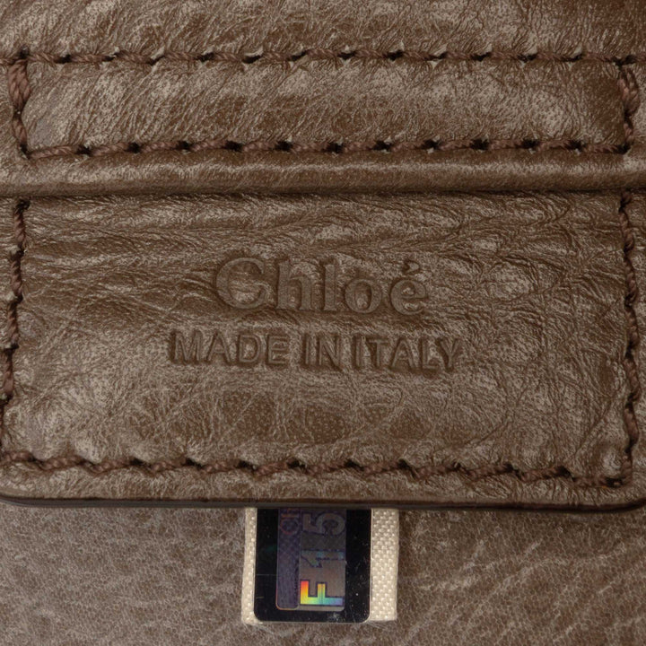 grainé Spin East West Cabas Cuir de veau grainé Gris