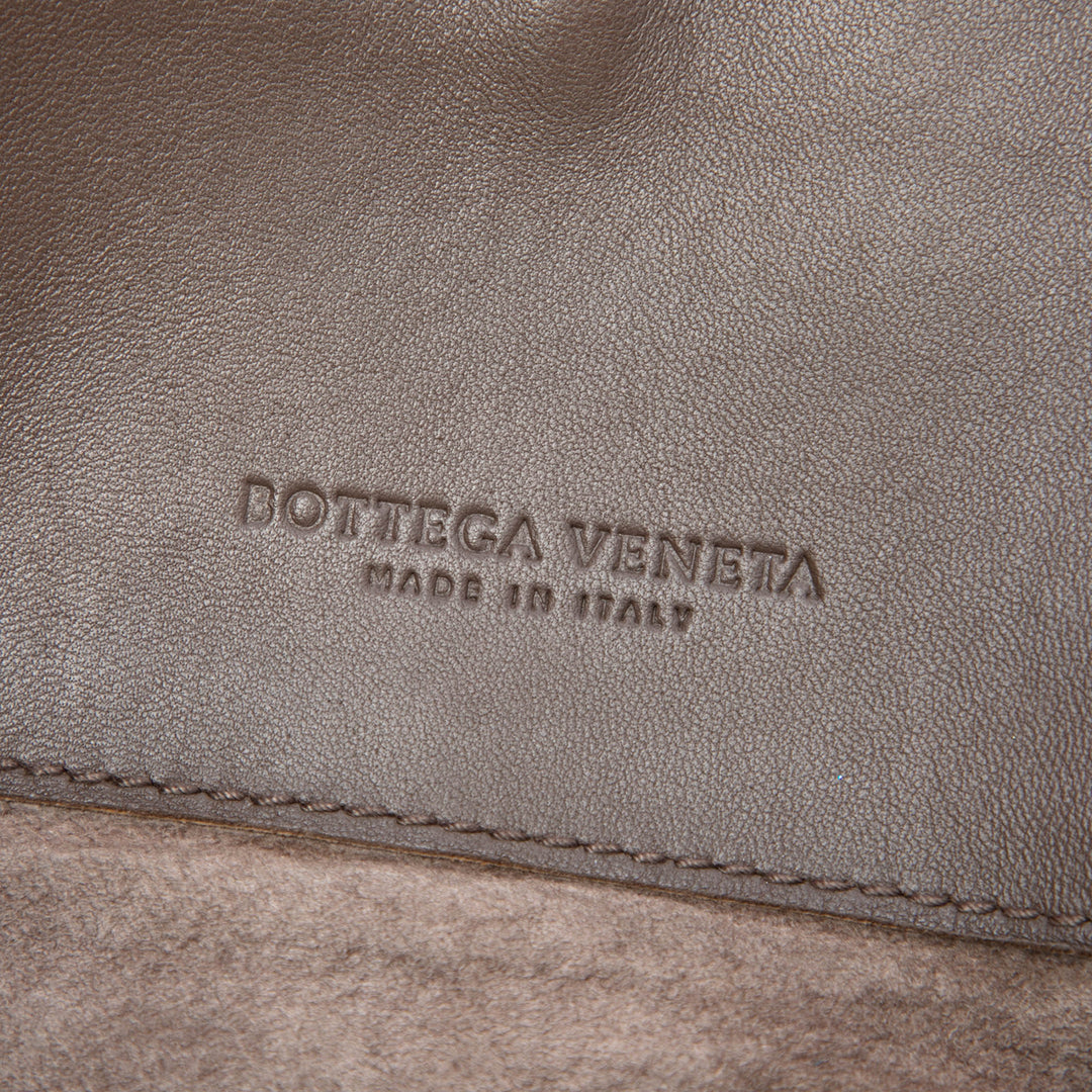 Intrecciato Milano Cabas nappa Marron