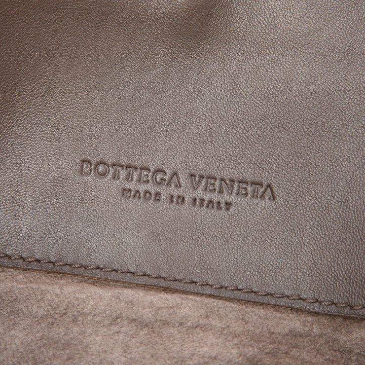 Intrecciato Milano Cabas nappa Marron