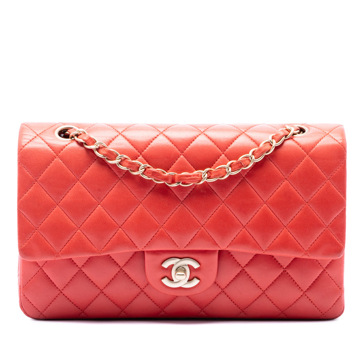 Chanel Medium Classic Cuir d’agneau Double rabat