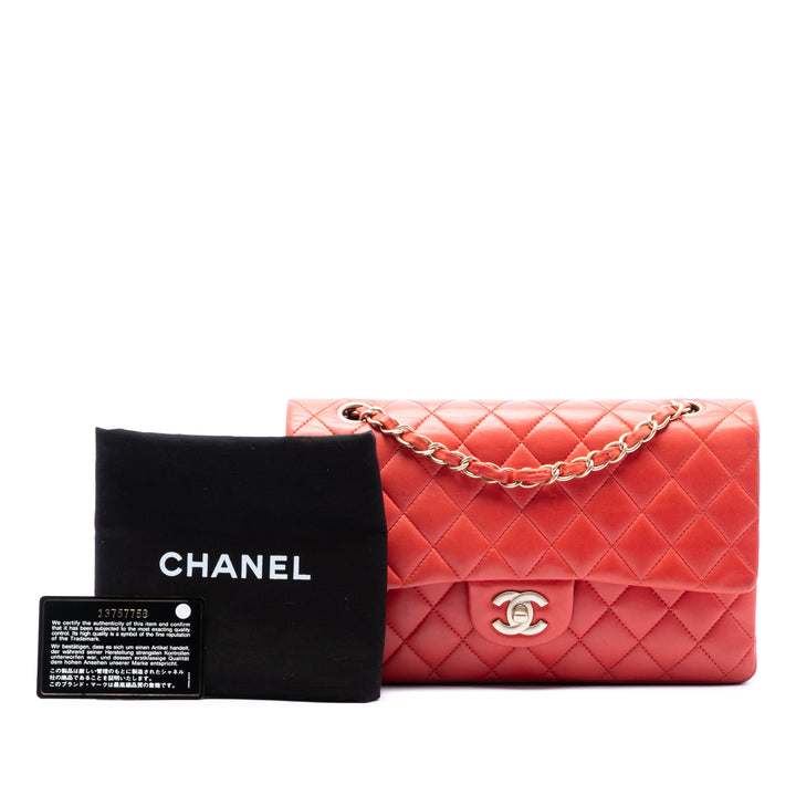 Chanel Medium Classic Cuir d’agneau Double rabat