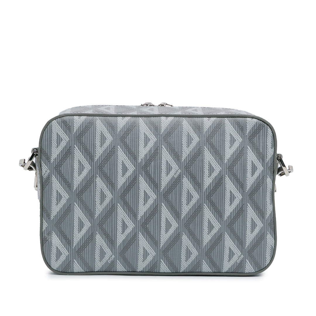 CD Diamond Safari Bag with Strap Gray - Gaby Paris