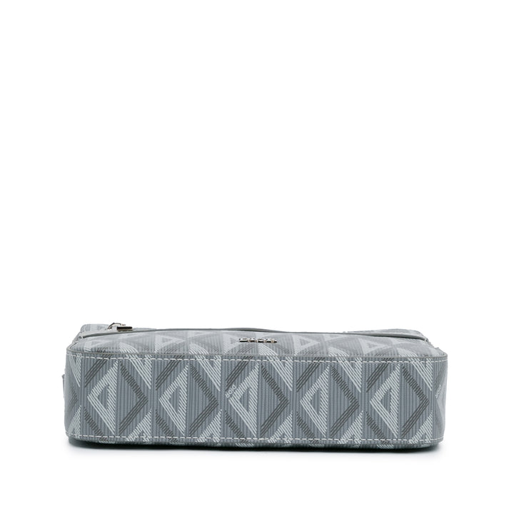 CD Diamond Safari Bag with Strap Gray - Gaby Paris