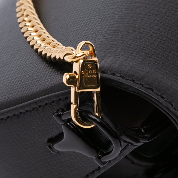 Gucci Mini Cuir Horsebit 1955 Web Sac cartable