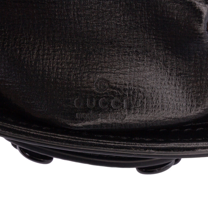 Gucci Mini Cuir Horsebit 1955 Web Sac cartable