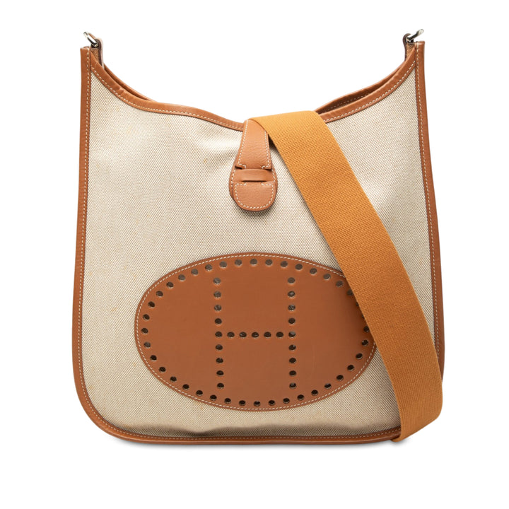 Hermès Sac bandoulière Evelyne I 33 Swift Marron – vue principale – GABY PARIS