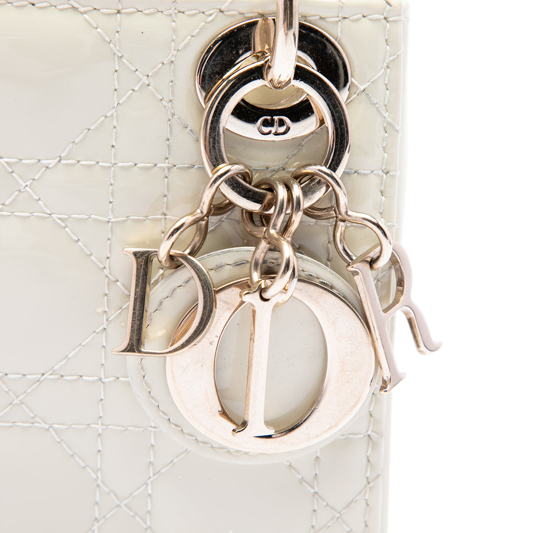 Dior Micro Cuir verni Cannage Lady Dior