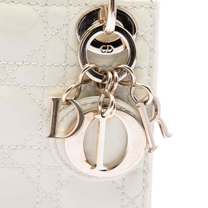 Dior Micro Cuir verni Cannage Lady Dior