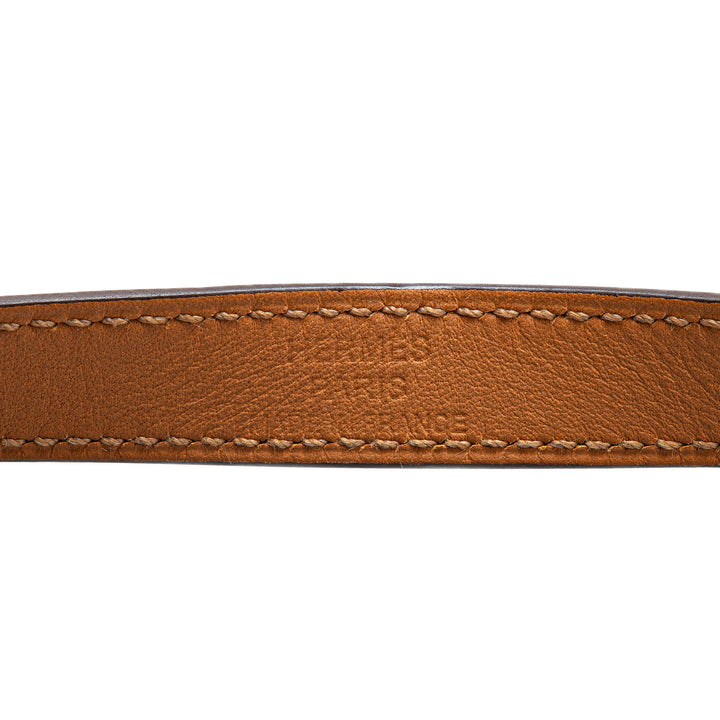 Leather Kelly Double Tour Bracelet Brown - Gaby Paris