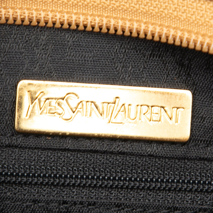 Saint Laurent Cuir à finitions Coated Toile Pochette