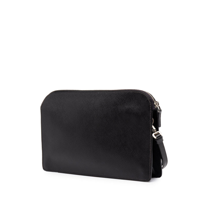 Prada Pochette Bellboy Saffiano Noir – vue 2 – GABY PARIS