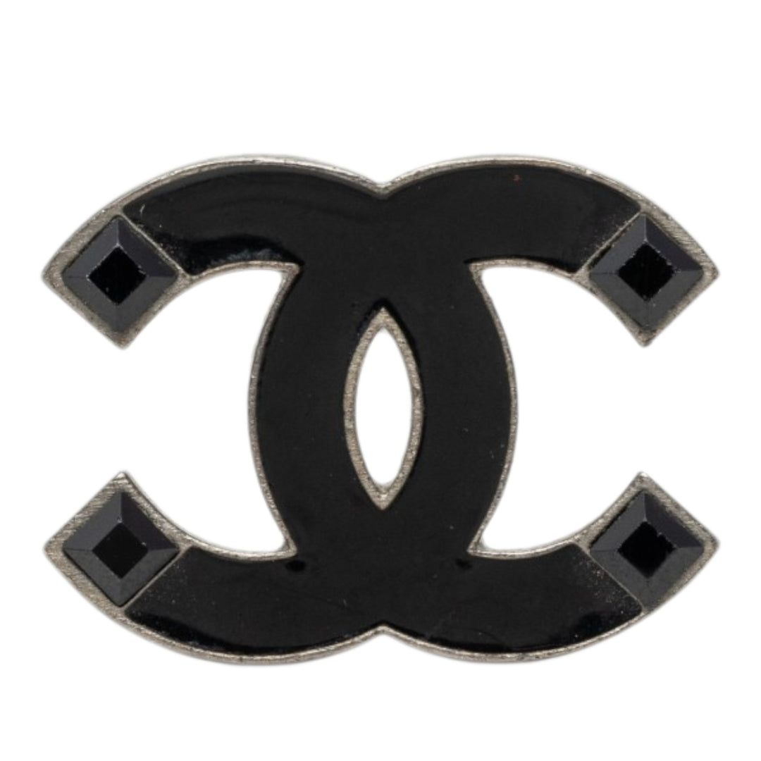 CC Émail et Brass Broche Other Noir